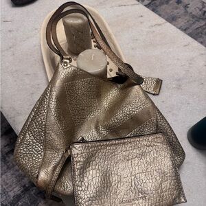 Burberry Metallic Gold Shoulder Bag